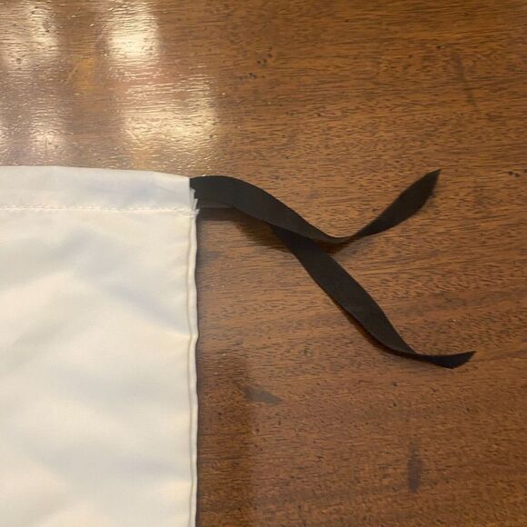 Gucci White Satin Rectangle Shoes Storage & Dust Cover Bag 17" X 8.5" Pair - Picture 5 of 6